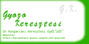 gyozo keresztesi business card